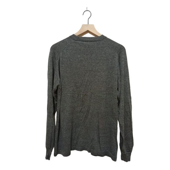 Pronto Uomo Heather Gray Silk Crew Neck Sweater Sz L - Picture 4 of 7